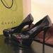 Gucci Shoes | Gucci Multi Color Platform Heels With Black Leather 37.5 37 1/2 Iridescent | Color: Black/Purple | Size: 7.5