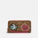 Coach Bags | Coach C6995 Long Zip Around Wallet Wristlet Signature Canvas Disco Patches Khaki | Color: Brown/Tan | Size: Os