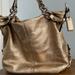 Coach Bags | Coach Gold Metallic Platinum Rich Boho Shoulder Bag Luxury Inside & Out | Color: Gold | Size: Os