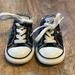 Converse Shoes | Black Converse Size 6 White Laces And Star | Color: Black/White | Size: 6bb