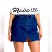 Madewell Skirts | Madewell Rigid Denim Aline Mini Jean Skirt Raw Hem | Color: Blue | Size: 6