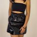 Zara Skirts | Faux Leather Black Mini Skirt | Color: Black | Size: M