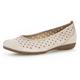 Ballerina GABOR Gr. 38, beige (natur) Damen Schuhe Ballerinas