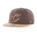 "Men's '47 Brown Cleveland Cavaliers No Shot Two-Tone Captain Snapback Hat"