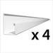 Proslat 8 ft. PROCORE PVC Slatwall Starter Trim (4-Pack)