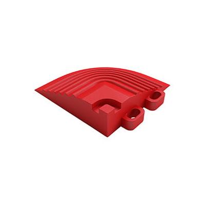 Swisstrax Pro Racing Red Garage Floor Tile Corner (4-Pack)