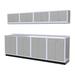 Moduline 9-Piece Aluminum Garage Cabinet Set (Light Grey)