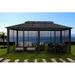 Paragon Outdoor 12 x 20 ft. Santa Monica Aluminum Gazebo with Mosquito Netting