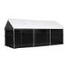 ShelterLogic 10x20 Compact Canopy with Screen Kit (White Cover)