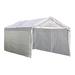 ShelterLogic 10x20 Canopy Enclosure Kit for 2" Frame (White Cover)