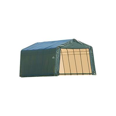 ShelterLogic 13x28x10 ShelterCoat Peak Style Shelter (Green Cover)