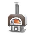 Chicago Brick Oven 38" x 28" Hybrid Countertop Liquid Propane / Wood Pizza Oven (Copper Vein - Commercial)