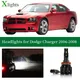 Xlights ampoules de voiture pour Dodge Charger 2006 2007 2008 phare LED feux de route bas Canbus