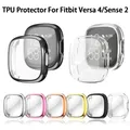 Étui de protection d'écran souple pour montre Fitbit Versa 4 montre fouet 2 couverture complète