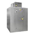 Norlake KODF612-C Kold Locker Outdoor Walk-In Freezer w/ Left Hinge Door - Top Mount Compressor, 6' x 12' x 6' 7"H, Floor