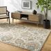 Teom 5' x 8' Traditional Wool Khaki/Dark Gray/Rose Cream/Clay/Multi Brown Area Rug - Hauteloom