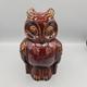 Immaculate & beautiful treacle brown Dartmouth Pottery ceramic owl money box.