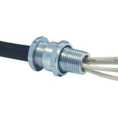 APPLETON ELECTRIC TC050028 Cable Connector,1/2 in.,Straight,Silver