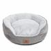 Cat Beds for Indoor Cats Small Dog Bed Cuddler Dog Beds Calming Dog Bed Donut Soft Anxiety Cozy Pet Beds Puppy Bed for Small/Medium Dogs Washable Round in Grey Color WINDRACING PET