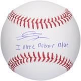 Gavin Lux Los Angeles Dodgers Autographed Rawlings Baseball with "I Bleed Dodger Blue" Inscription