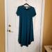Lularoe Dresses | Lularoe Og Retired Carly Swing With High/Low Hem | Color: Blue/Green | Size: Xxs
