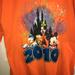 Disney Shirts | Euc Disney T Shirt Orange Mickey Donald Duck Men's Size Xl 2010 Disney Parks | Color: Orange | Size: Xl