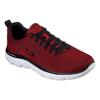 Sneaker SKECHERS "SUMMITS", Herren, Gr. 40, rot, Textil, sportlich, Schuhe, mit gepolstertem Schaftrand, Freizeitschuh, Halbschuh, Schnürschuh
