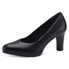 Pumps TAMARIS, Damen, Gr. 35, schwarz, Leder, Lederimitat, klassisch, Schuhe, Abendschuh, Festtagsschuh, Trichterabsatz, mit Touch It-Ausstattung