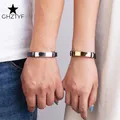 Bracelet en Cuir Noir Minimaliste Géométrique pour Homme Manchette de Haute Qualité Accessoires en