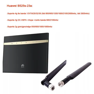 Huawei débloqué B525s-23a 300Mbps 4G persévérance avancée CAT6 sans fil AC 1000M LAN Wifi routeur