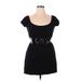 Casual Dress - Mini: Black Print Dresses - Women's Size Medium