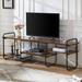 VECELO Industrial TV Stand for TV up to 71 inch,Entertainment Center TV Console Table