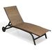 Crestlive Products Adjustable Chaise Lounge Chair Outdoor Recliner Brown