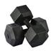 Elitezip 44 Lbs Weights Dumbbells Set Dumbbells for for Men Women Fitness Equipment Vinyl Dumbbell Set for Gym Home Workout. Pair Workout Musculation Black