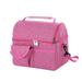 xiuh great quality multi color custom size handle 420d polyester nylon double compartment cooler bag for lunch a