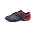 Ritualay Big Kid Sport Sneakers Lace Up Soccer Cleats Round Toe Football Shoes Comfort Flexible Athletic Shoe Gym Grassland Low Top Black Red 5.5Y