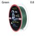 Innovative Wear Resistant Smooth Fish Supplies Multifilament Thread Fishing Line PE Braid Angling Accessories GREEN 0.8