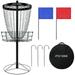 Zncmmrr Disc Golf Target Practice Disc Sports Hole Pro 24 Chain Disc Golf Basket with Transit Bag Lightweight Black