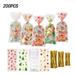 FNNMNNR 200 Pack Christmas Paper Party Treat Bags for Goodie Candy Gifts & Birthday