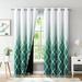 Voguele Single Curtain Panel Floral Blackout Window Curtain Thermal Insulated Window Drape Grommet Room Darkening Curtain For Living Room Bedroom Dark Green W:52 xL:95