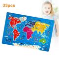 45 Pieces Wooden USA Map Puzzle for Kids US Map Puzzle Educational Geography Puzzles United States Map Puzzle for Boy Girl