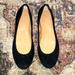 J. Crew Shoes | J.Crew Black Microsuede Ballet Flats Size 10 (Euc) | Color: Black | Size: 10