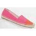 J. Crew Shoes | J.Crew Factory Orange Pink Colorblock Canvas Espadrille Loafer Flats 6.5 | Color: Orange/Pink | Size: 6.5