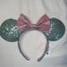 Disney Accessories | Disney Parks Ears | Color: Green/Pink | Size: Os