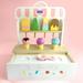 Wooden Ice Cream Counter Playset for Kids