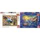 Schmidt Spiele Puzzle 59607 All Other Thomas Kinkade, Disney Dreams Collection, 2000 Teile Puzzle, bunt & 59479 Thomas Kinkade, Disney Kleine Meerjungfrau, Arielle, 1.000 Teile, Bunt, 693 x 493 mm