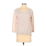 Wrap Long Sleeve Top Ivory Boatneck Tops - Women's Size 2
