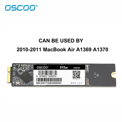 Disque dur SSD de 128 go 256 go pour MacBook Air 2010 2011 A1369 A1370 mise à niveau de capacité