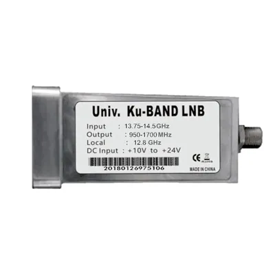 Bande Ku Lnb à Polarité Unique 12.8GHz pour Projet avec Gain ÉWeret Faible Bruit Division Vente