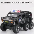Hummer – modèle de voiture en alliage pour enfants 1:32 grand pneu H2 6*6 jouet en métal moulé